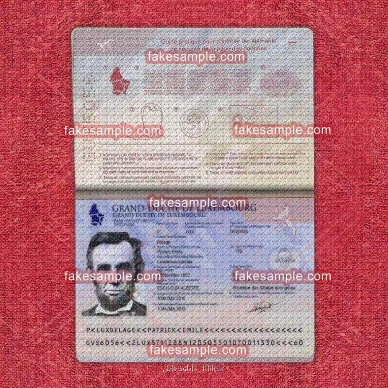 Sweden Passport Fake Template